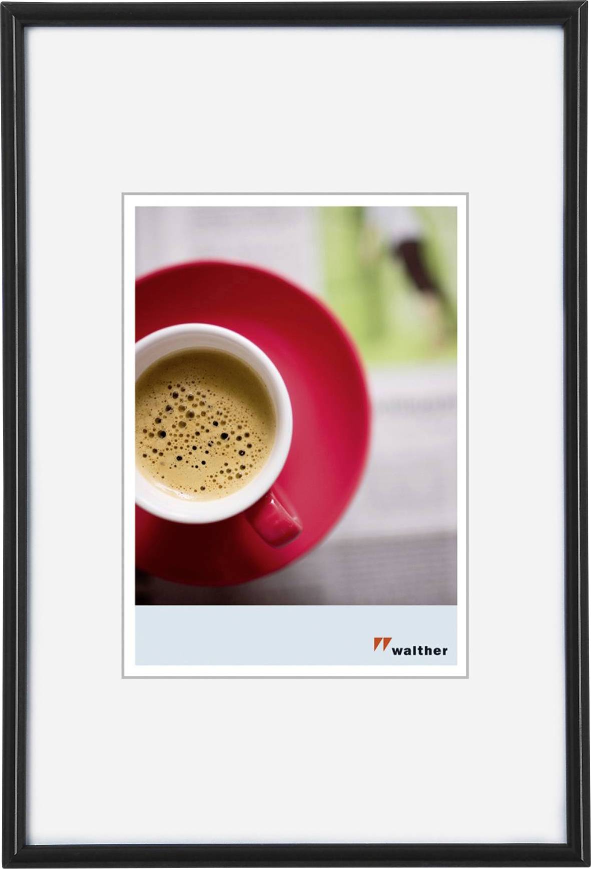 walther+ design KB318H Bilder Wechselrahmen Papierformat: 13 x 18 cm Schwarz