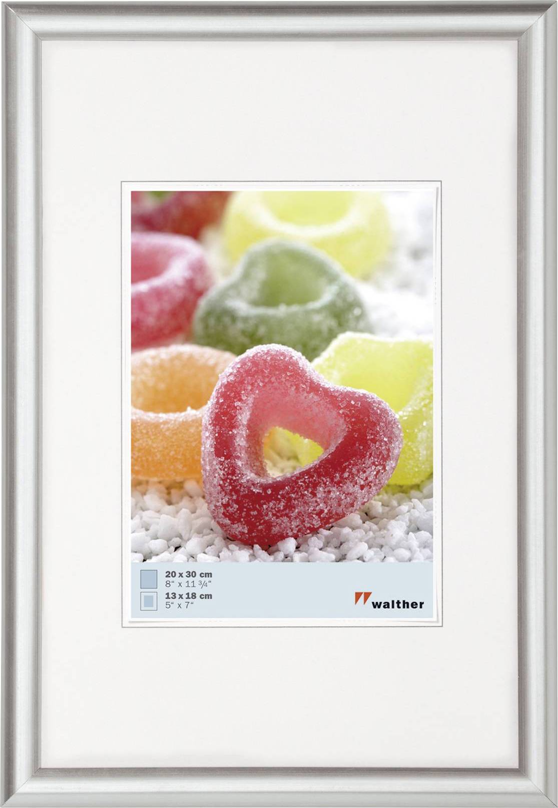 walther+ design KP520S Bilder Wechselrahmen Papierformat: 20 x 15cm Silber