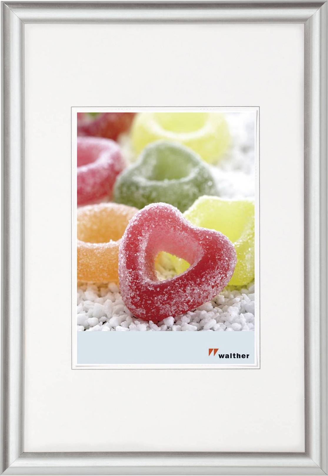 walther+ design KP040S Bilder Wechselrahmen Papierformat: 30 x 40cm Silber