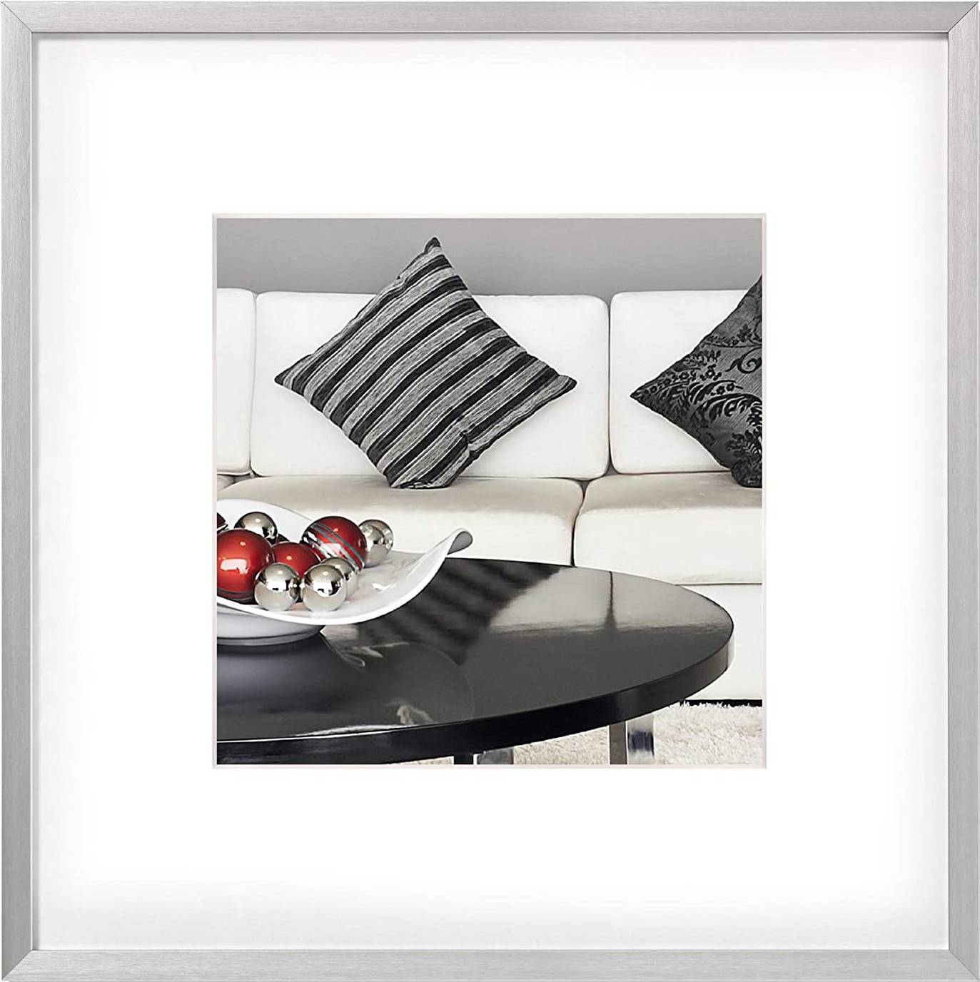 walther+ design AJ220S Bilder Wechselrahmen Papierformat: 13 x 13 cm Silber