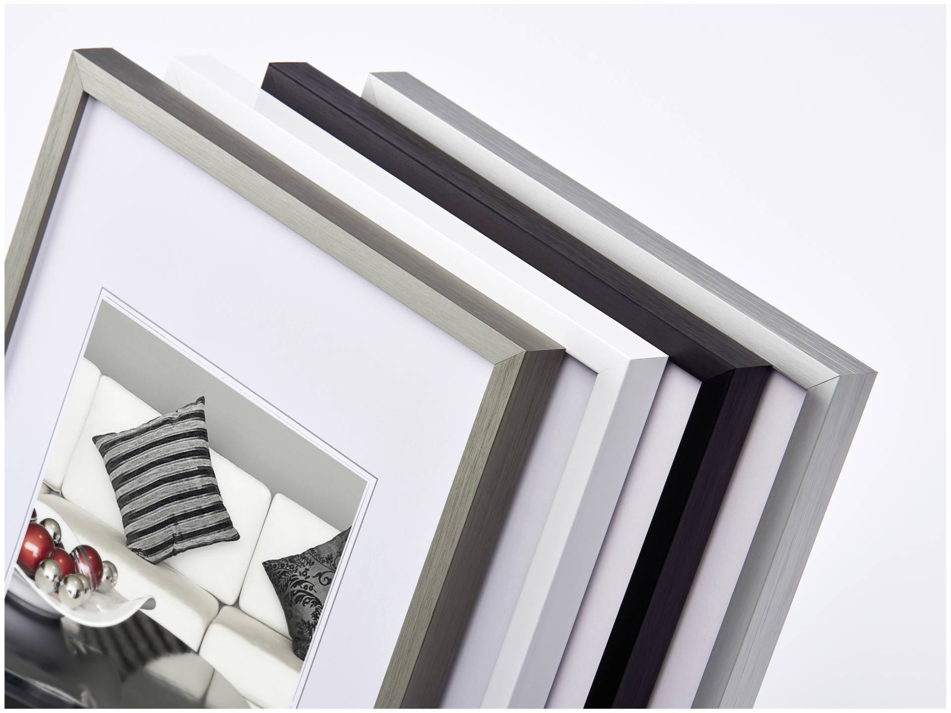 walther+ design AJ040S Bilder Wechselrahmen Papierformat: 30 x 40cm Silber