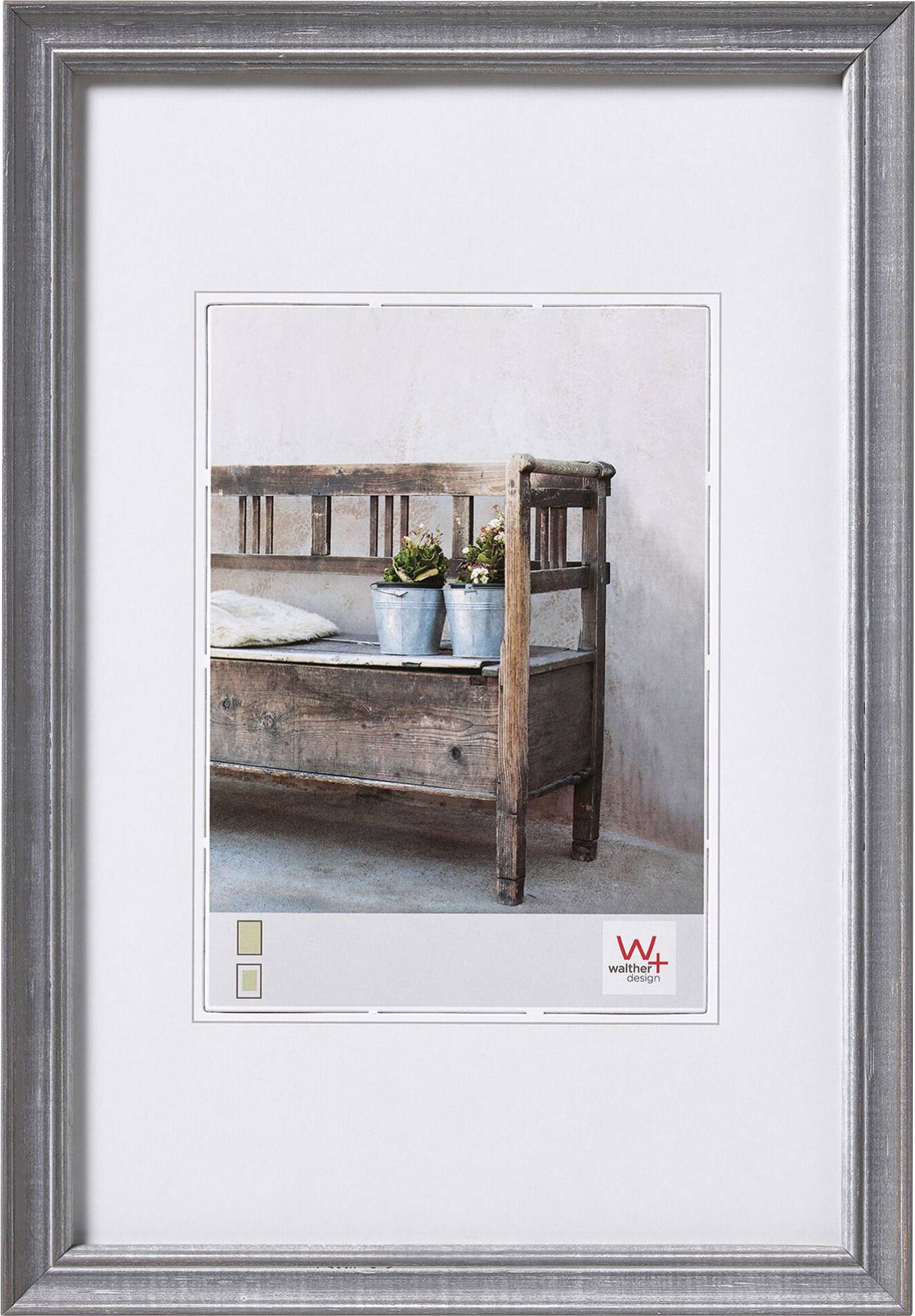 walther+ design ND520D Bilder Wechselrahmen Papierformat: 20 x 15cm Grau