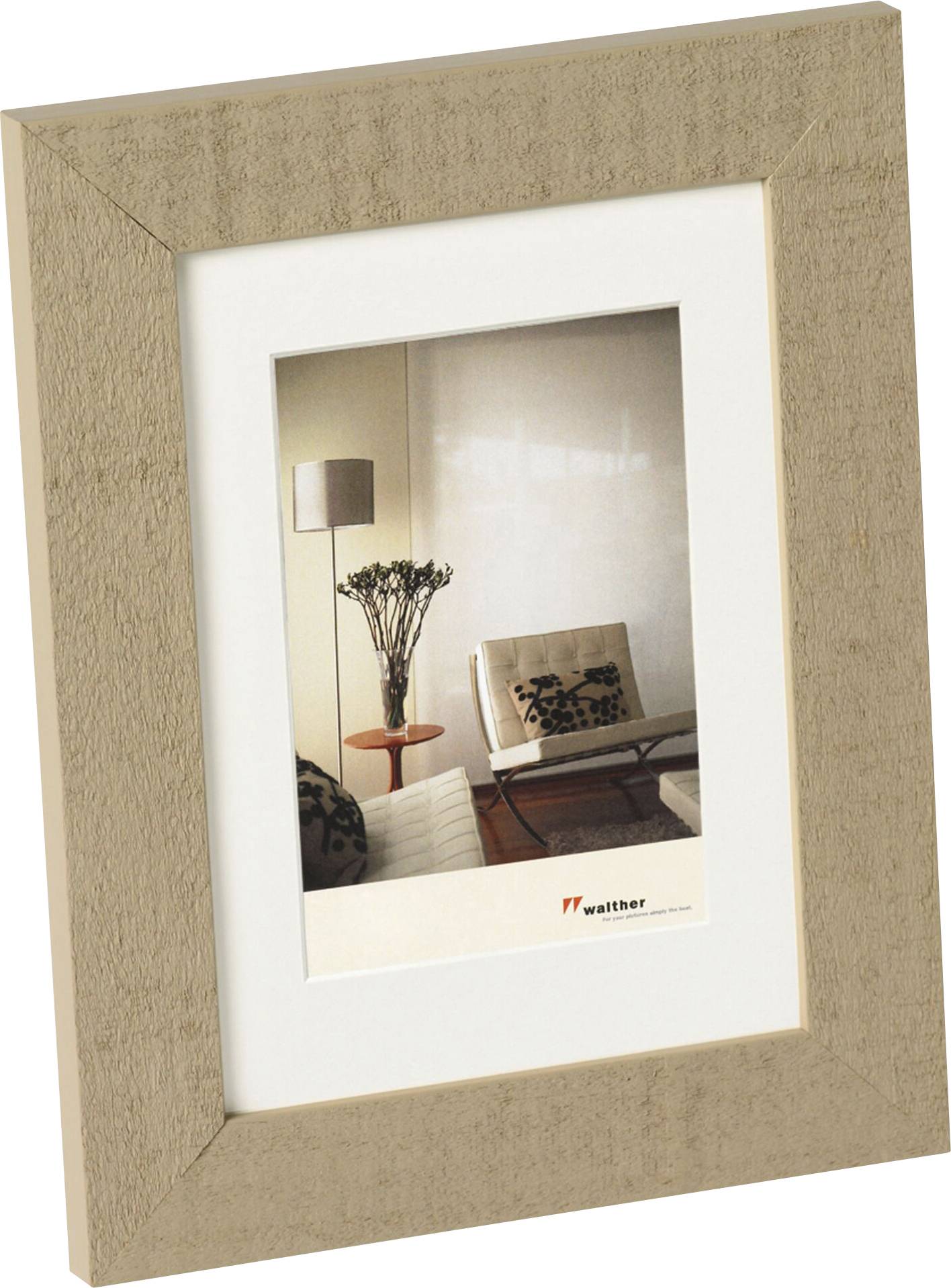walther+ design HO015C Bilder Wechselrahmen Papierformat: 10 x 15 cm Beige