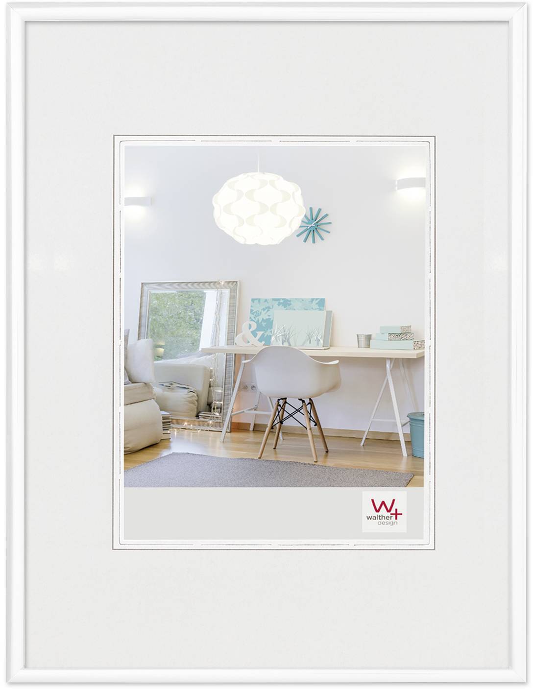 walther+ design KV824W Bilder Wechselrahmen Papierformat: 18 x 24cm Weiß