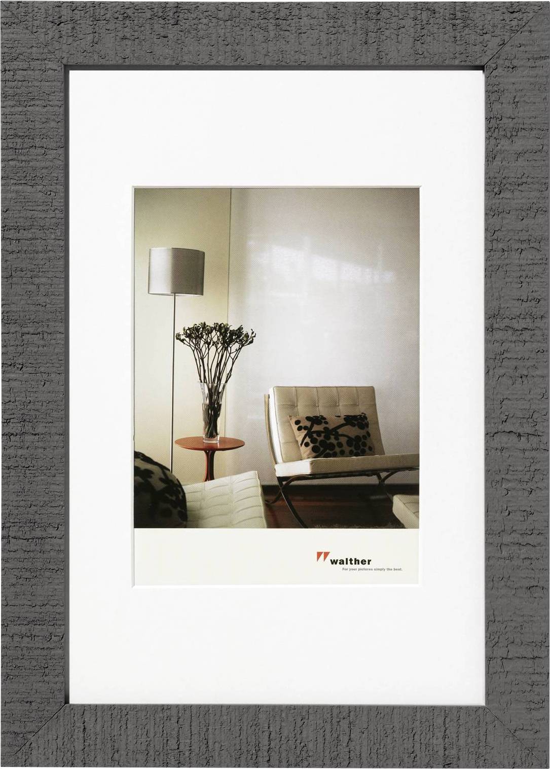 walther+ design HO430D Bilder Wechselrahmen Papierformat: 24 x 30 cm Grau