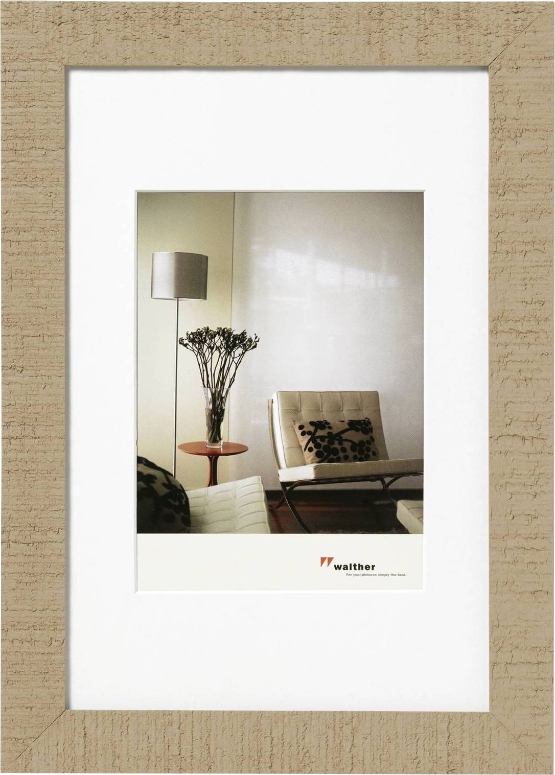 walther+ design HO040C Bilder Wechselrahmen Papierformat: 30 x 40 cm Beige