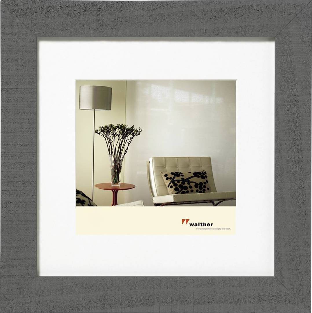 walther+ design HO330D Bilder Wechselrahmen Papierformat: 30 x 30 cm Grau