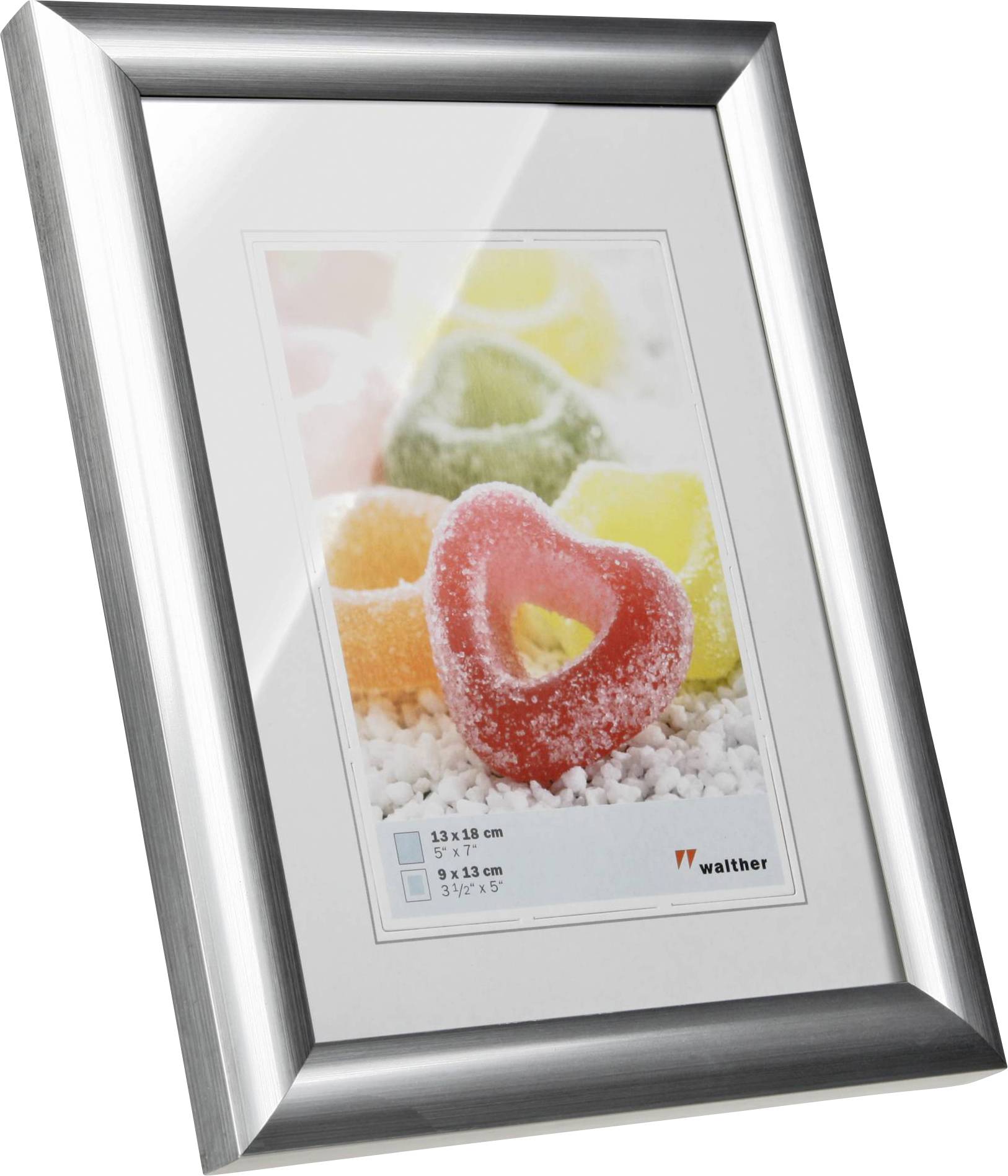 walther+ design KP318S Bilder Wechselrahmen Papierformat: 13 x 18cm Silber