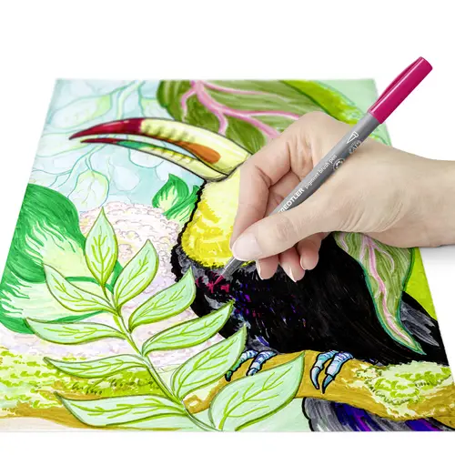Staedtler pigment brush pen Nature Colour 371 C12-3 Fineliner farbig, Natur 12 St. Staedtler pigment brush pen Nature Colour 371 C12-3 Fineliner farbig, Natur 12 St.