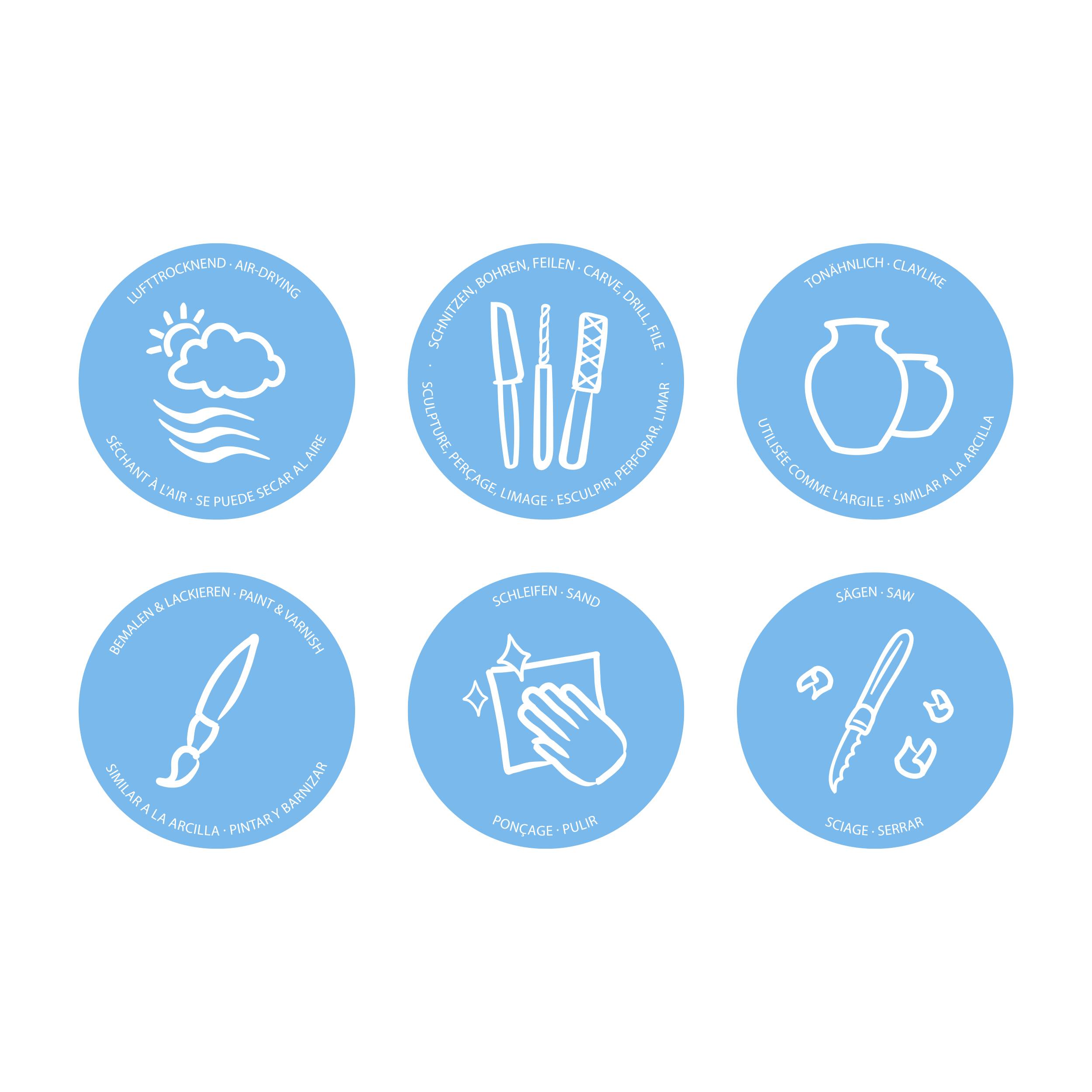 Staedtler FIMOair 8103 Lufttrocknende Modelliermasse, blassrosa, 250 g, 8103-43