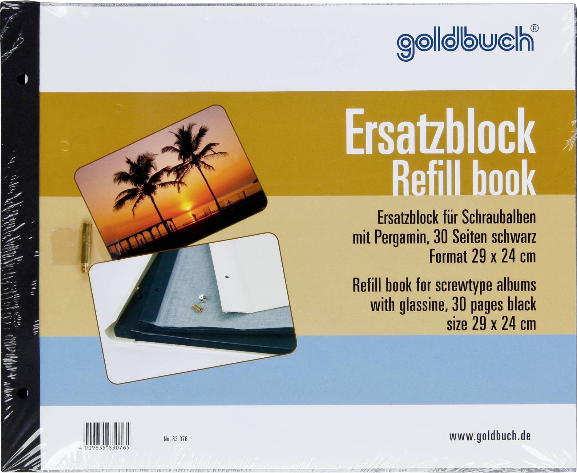 Goldbuch 83076 Fotoalbum Schwarz 30 Seiten