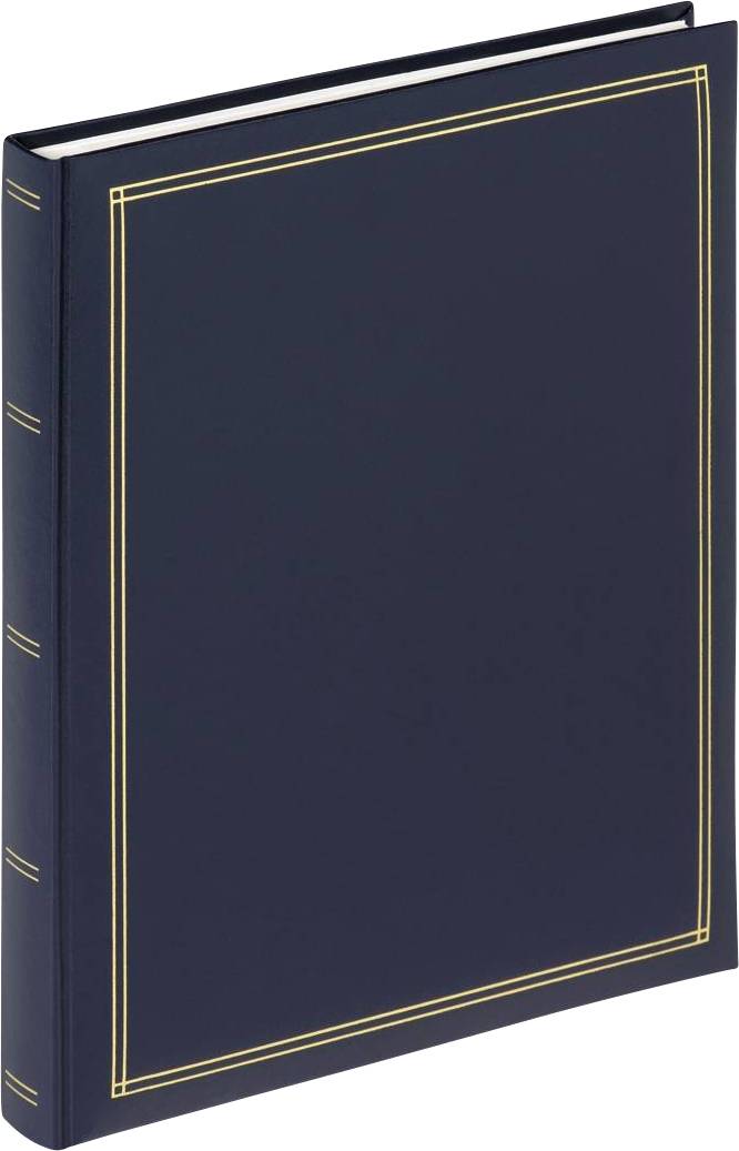 Ein dunkelblaues Buch mit goldenem Rand auf dem Einband.