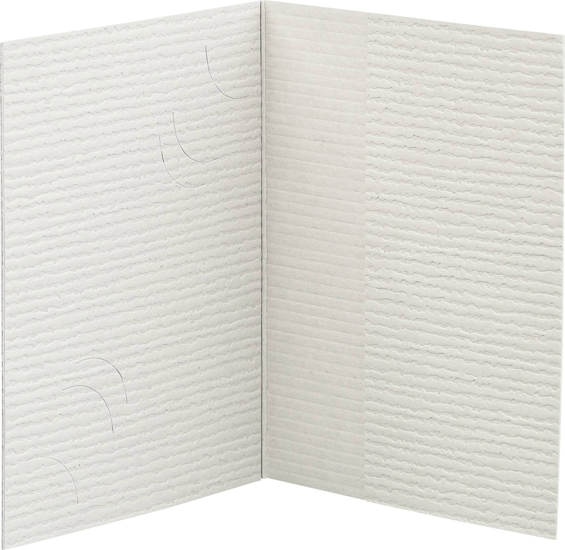 Ein offenes, leeres Notizbuch mit weißen Seiten und feinen, zarten Linien für die Strukturierung von Notizen.