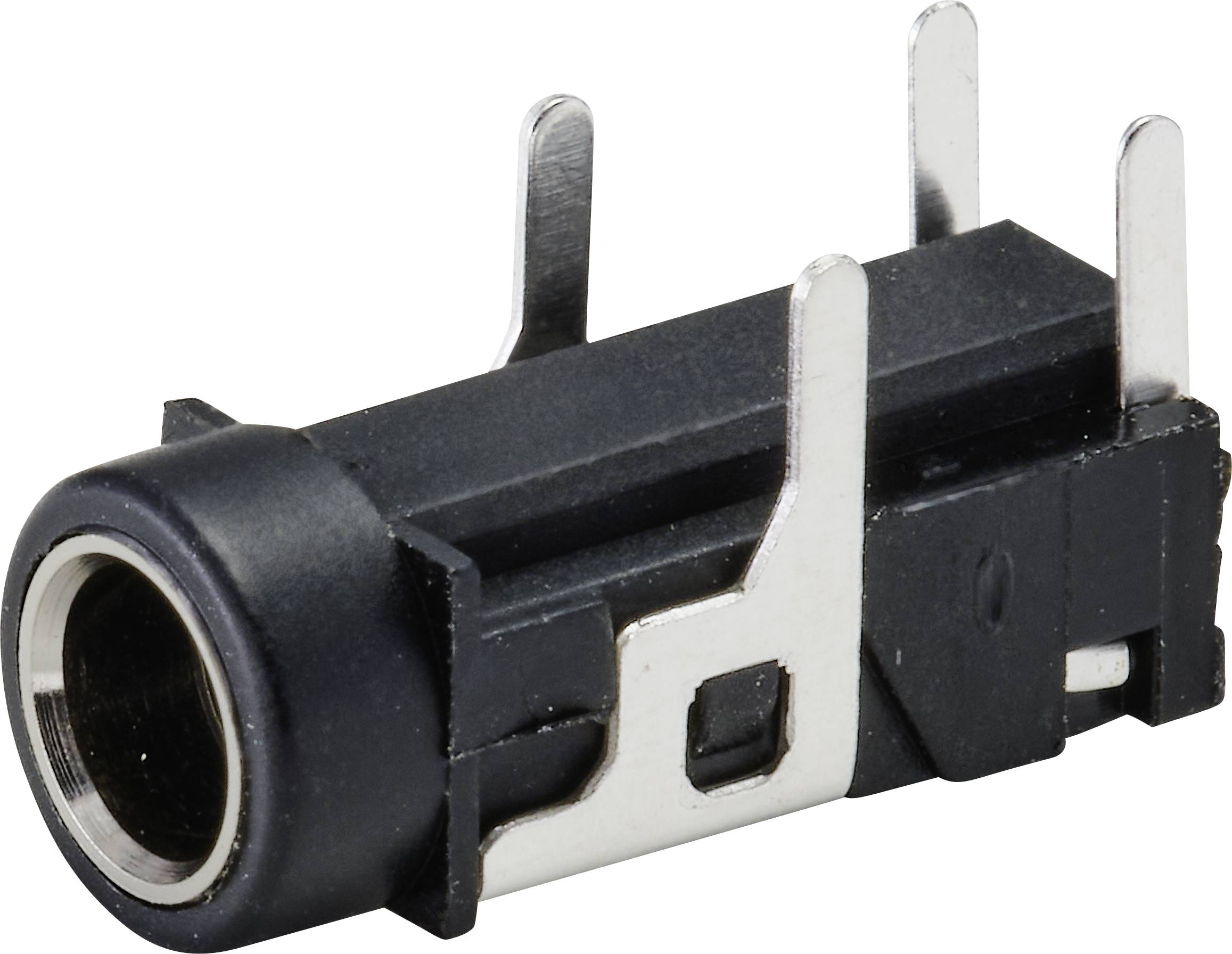 TRU COMPONENTS TC-9465728 Klinken-Steckverbinder 3.5mm Buchse, Einbau horizontal Polzahl: 3 Stereo Schwarz