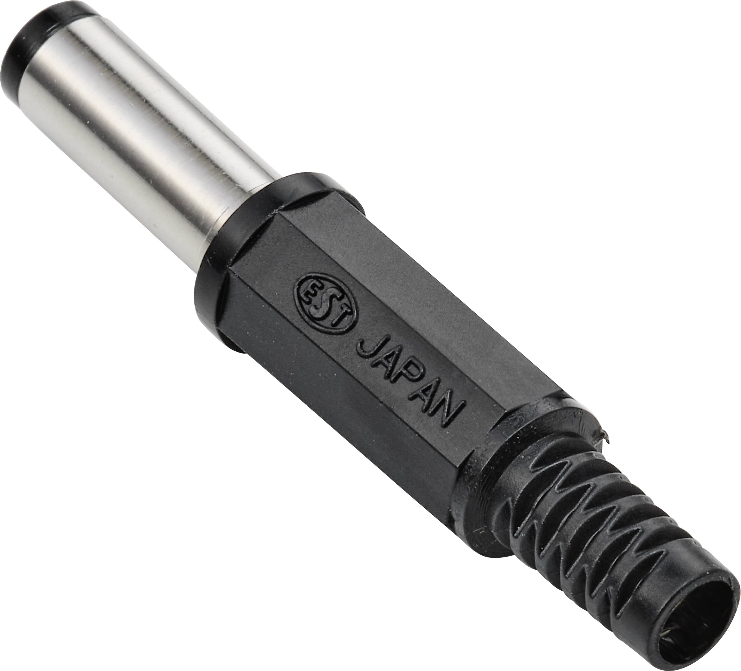 TRU COMPONENTS Niedervolt-Adapter Stecker, gerade 5.5mm 2.1mm