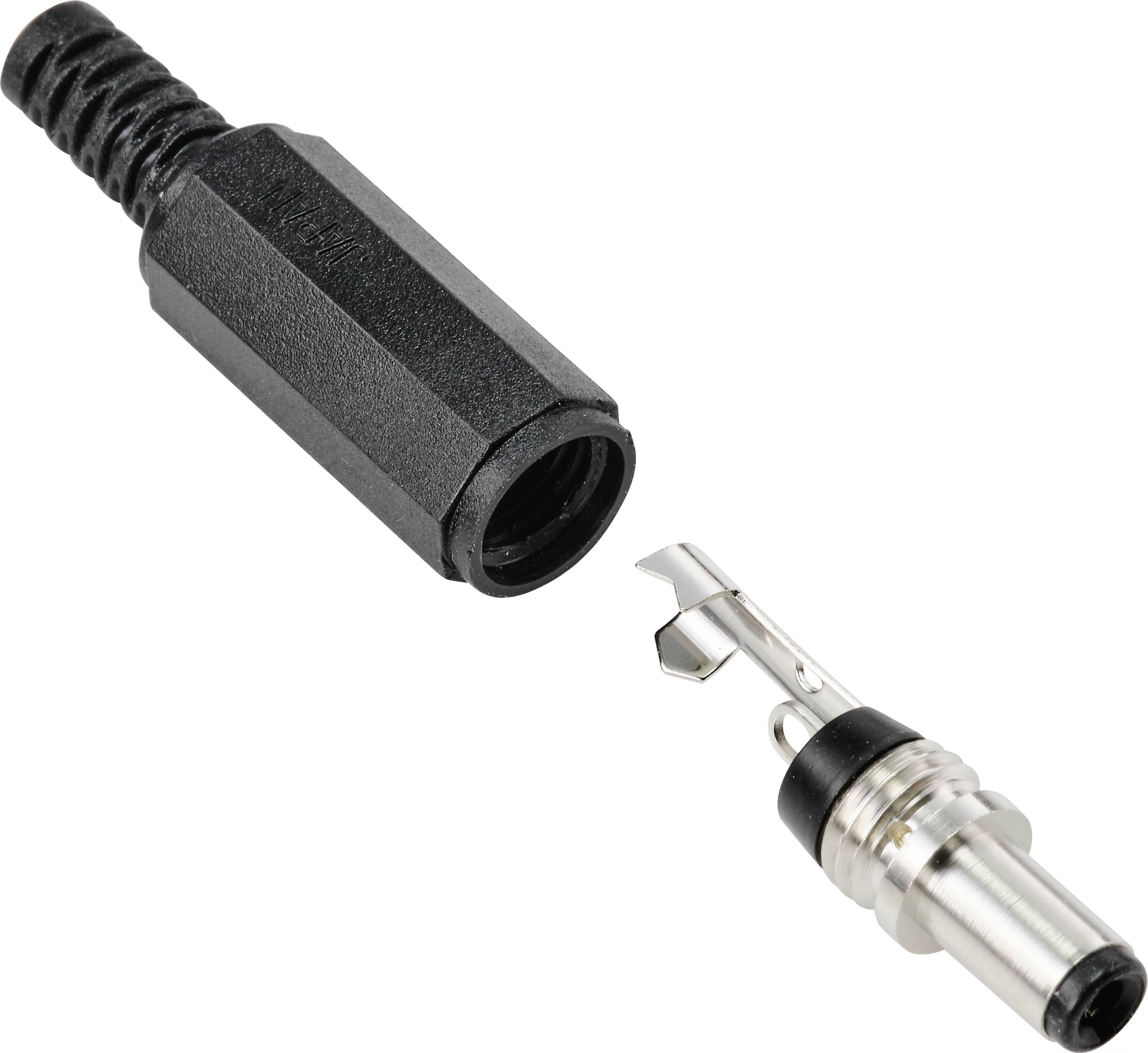 TRU COMPONENTS Niedervolt-Adapter Stecker, gerade 5.5mm 2.5mm