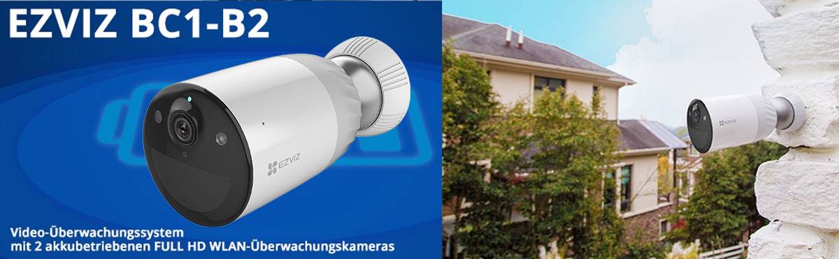 ezviz BC1-B2 ezbc12 WLAN IP-Überwachungskamera-Set 1920 x 1080 Pixel