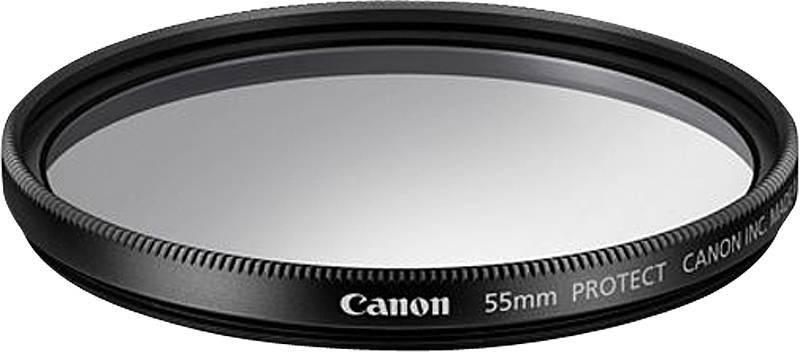 Ein runder Kamerafilter von Canon, 55mm Größe.