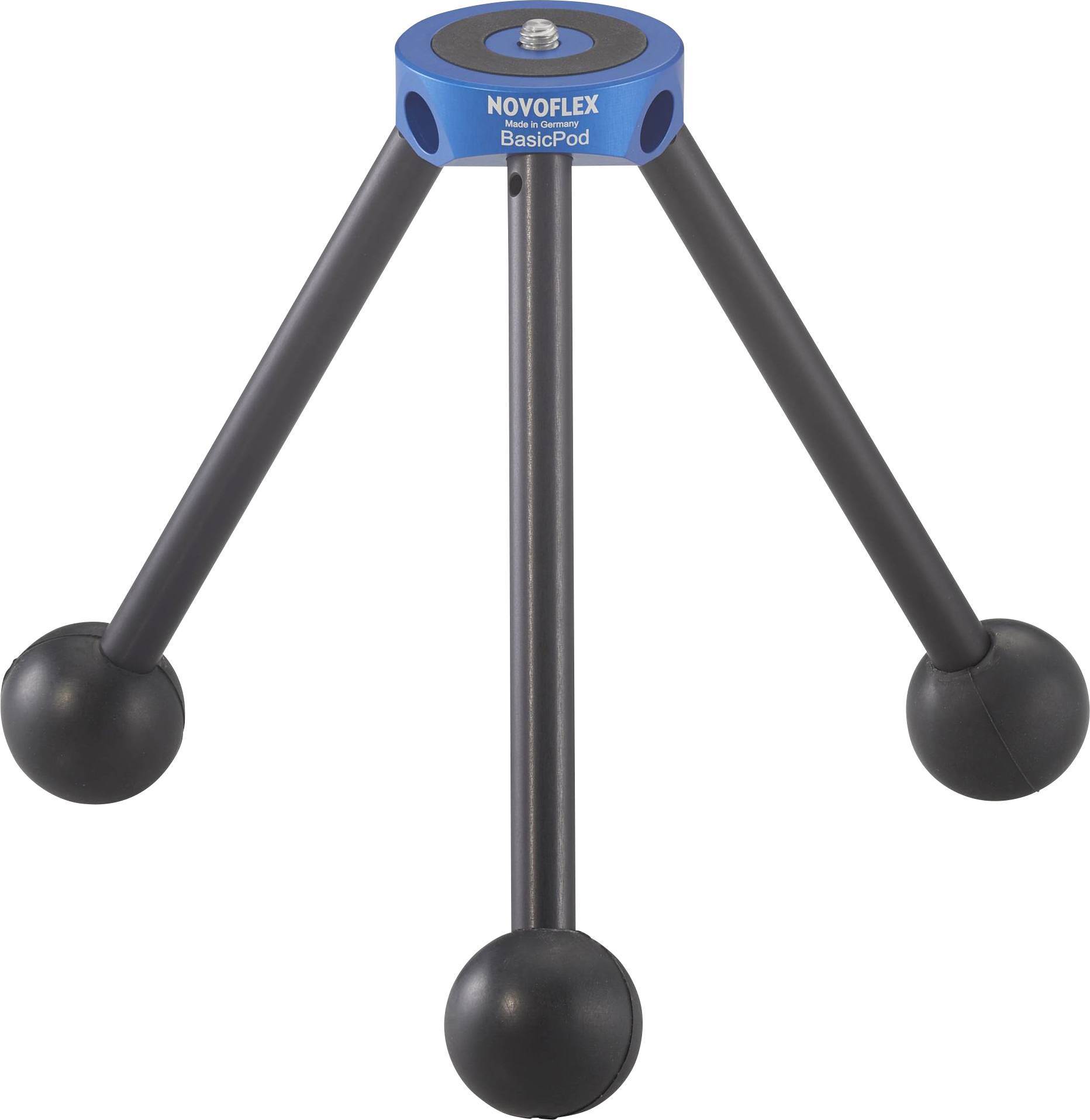 Novoflex Dreibeinstativ Arbeitshöhe=4.7 - 14.5 cm Schwarz, Blau