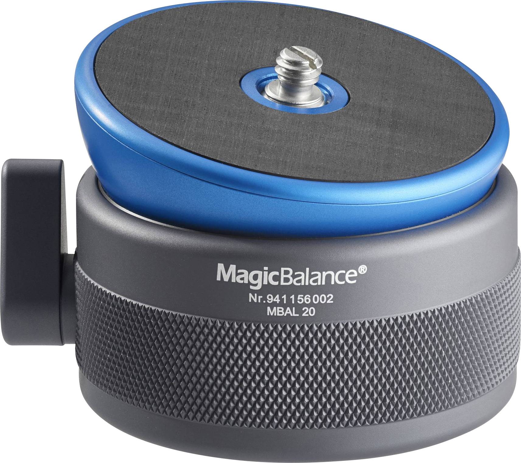 Novoflex MagicBalance - Schwarz - Blau - 10 kg - 1/4 - 3/8 Zoll - 40° - 70 mm -