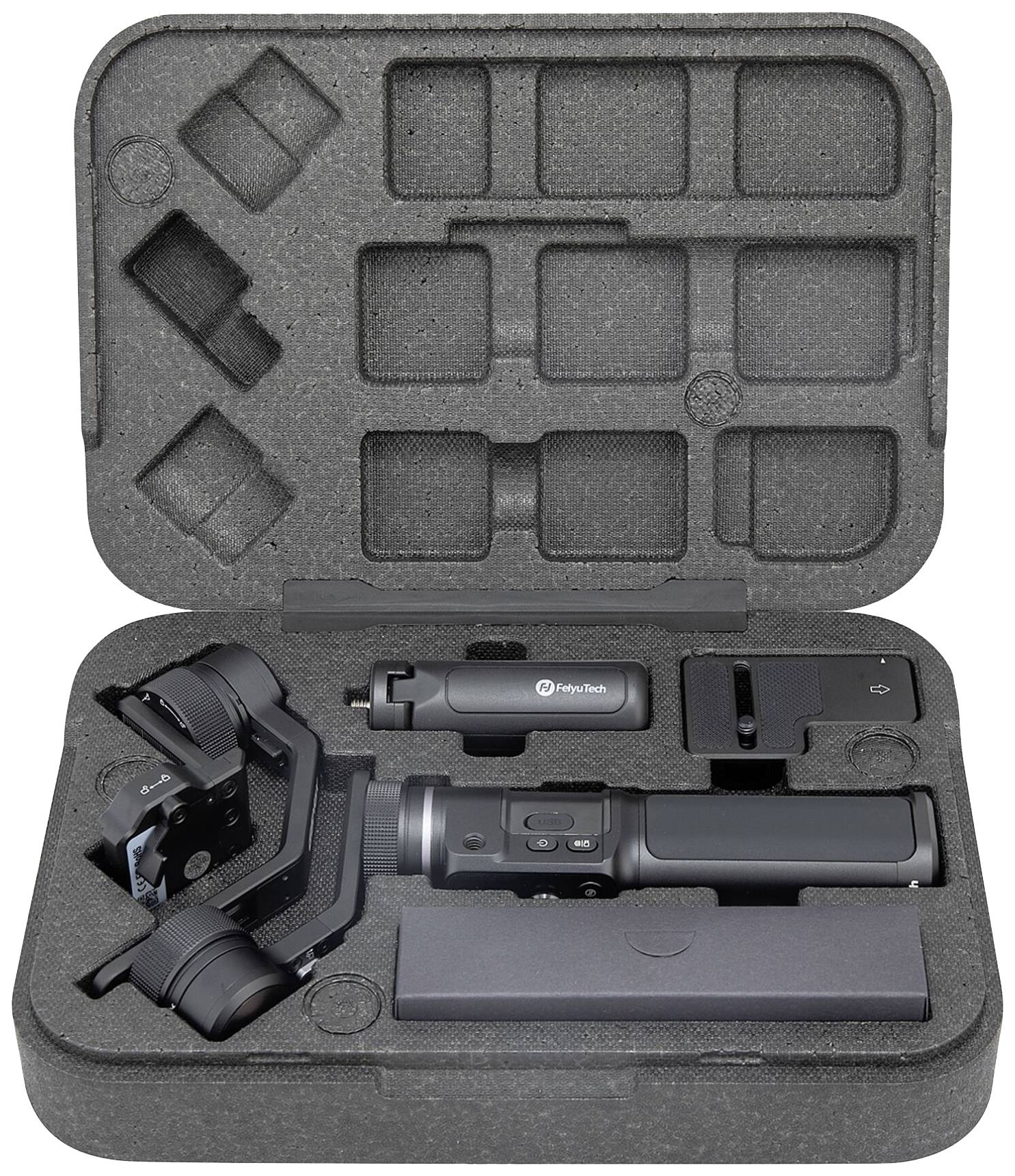 Feiyu Tech Gimbal elektrisch Schwarz Bluetooth Belastbar bis 1.2 kg