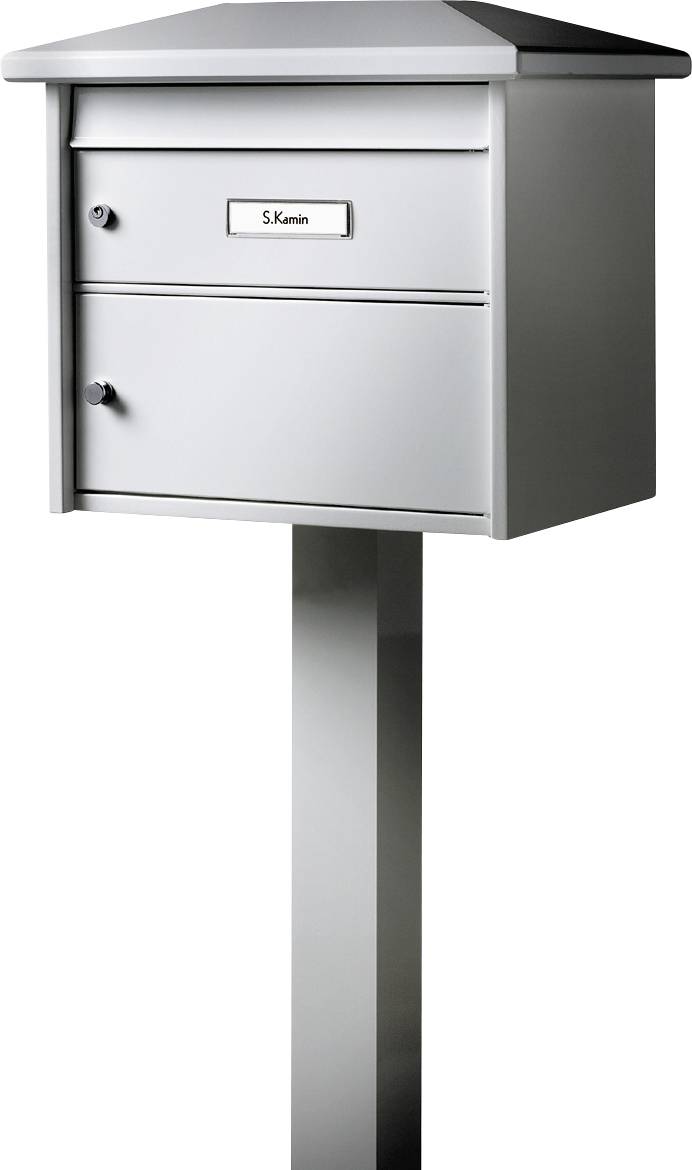 Burg Wächter STÄNDER BK EST 1W Briefkastenständer Aluminium Weiß