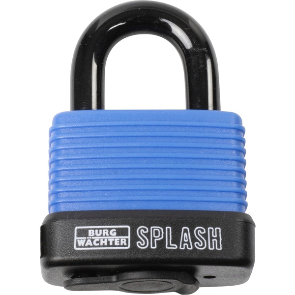 Burg Wächter Splash 470 45 Blue SB Vorhängeschloss Blau-Schwarz Schlüsselschloss