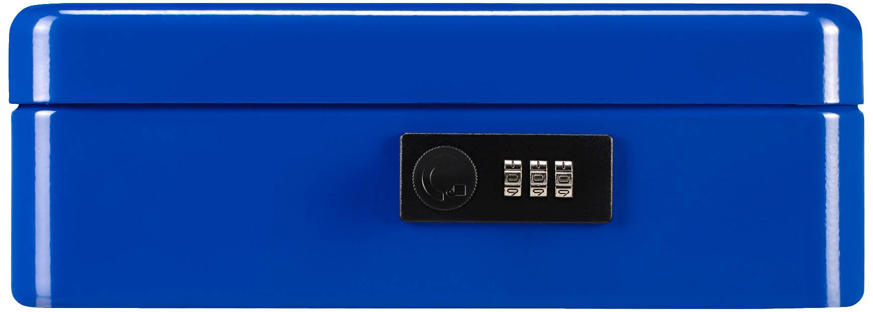 Geldkassette MONEY B.250xH.90xT.180mm blau lack.BURG-WÄCHTER