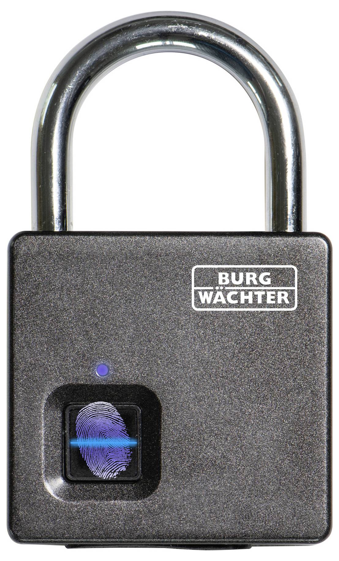 Burg Wächter Scan & Lock 610/53 SB Vorhängeschloss 53mm Fingerabdruckschloss