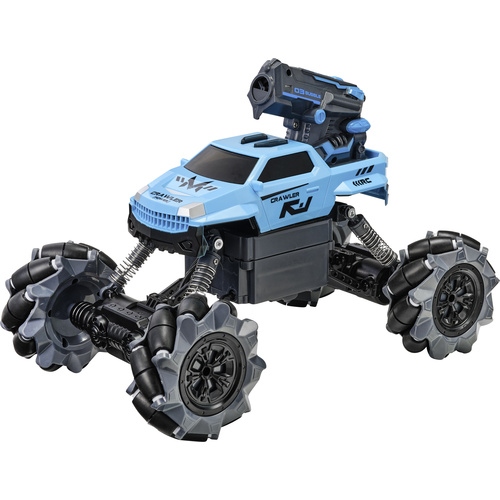 2-in-1 Crawler mit Wasserstrahl und Seifenblasen RC Einsteiger Modellauto Elektro Crawler Allradantrieb (4WD) inkl. Akku und