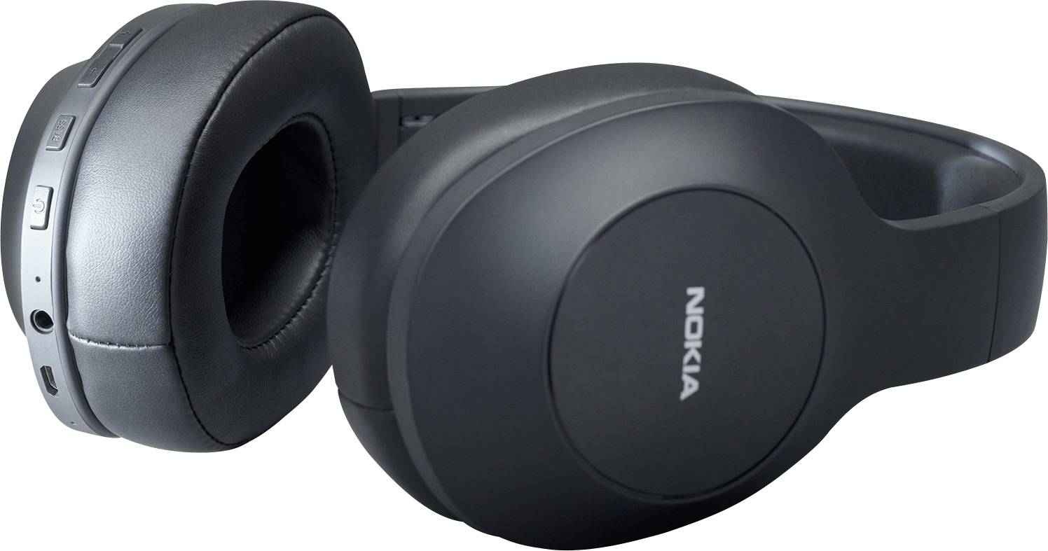 Nokia Essential E1200 Over Ear Kopfhörer Bluetooth® Schwarz Noise Cancelling