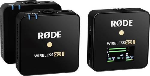 Rode Wireless GO II Ansteck Sprach-Mikrofon (generalüberholt) (sehr gut) Übertragungsart (Details):USB in