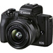 Canon EOS M50 Mark II EF-M 15-45 STM Kit Systemkamera EF-M 15-45 mm IS STM Gehäuse (Body), inkl. Ak