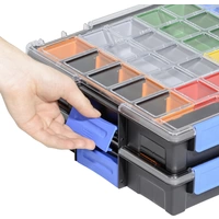 Allit EuroPlus Pro K44/12-6 Sortimentskoffer (B x H x T) 440 x 76 x 355 mm Anzahl Fächer: 12 Inhalt Allit EuroPlus Pro K44/12-6 Sortimentskoffer (B x H x T) 440 x 76 x 355 mm Anzahl Fächer: 12 Inhalt