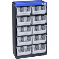 Allit 464630 Kleinteilmagazin VarioPlus Pro 53/20 (B x H x T) 300 x 525 x 165mm Schwarz, Grau, Blau 1St. Allit 464630 Kleinteilmagazin VarioPlus Pro 53/20 (B x H x T) 300 x 525 x 165mm Schwarz, Grau, Blau 1St.