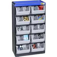 Allit 464630 Kleinteilmagazin VarioPlus Pro 53/20 (B x H x T) 300 x 525 x 165mm Schwarz, Grau, Blau 1St. Allit 464630 Kleinteilmagazin VarioPlus Pro 53/20 (B x H x T) 300 x 525 x 165mm Schwarz, Grau, Blau 1St.
