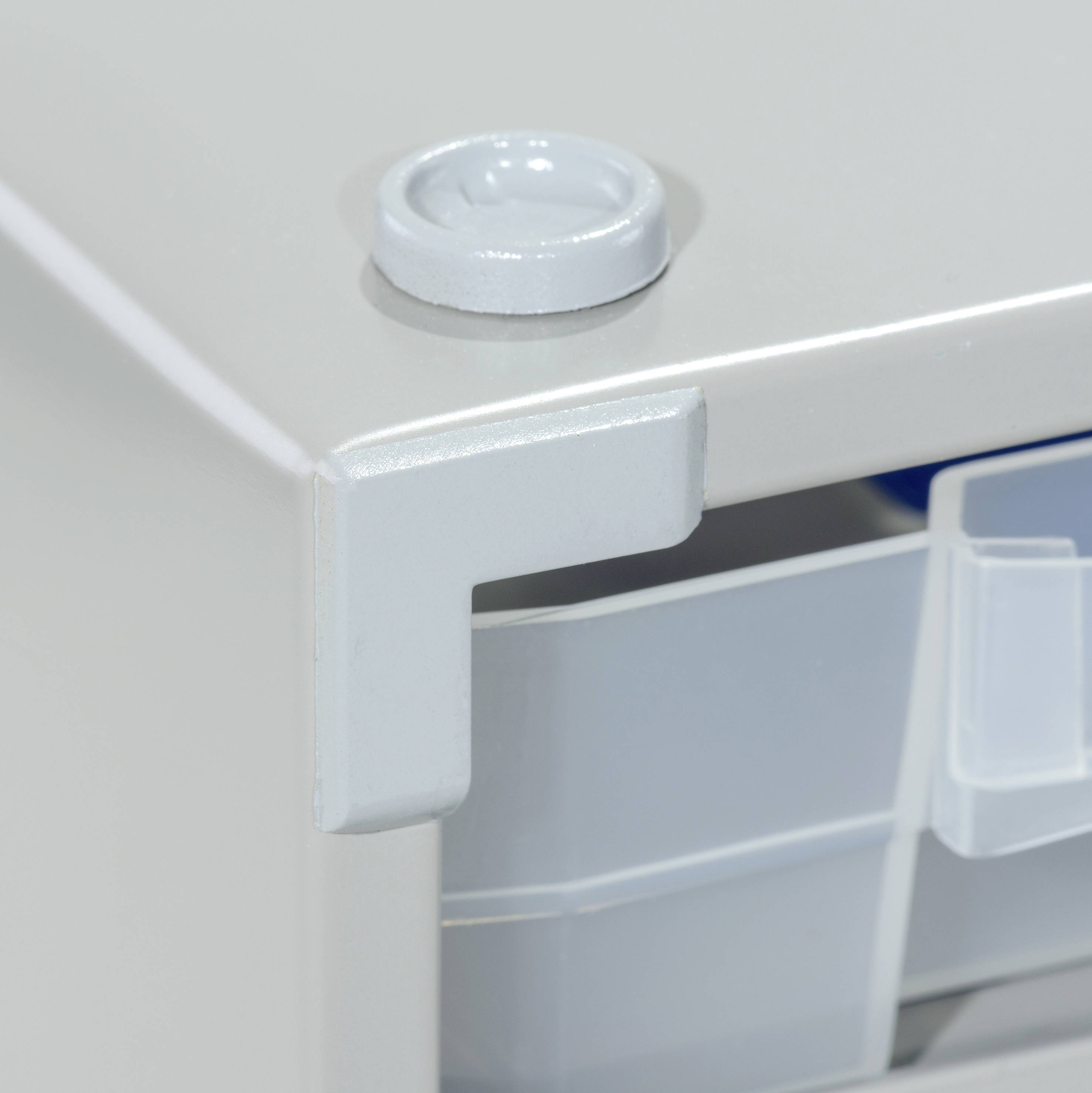 Allit 464800 Kleinteilmagazin VarioPlus ProM 57/36 (B x H x T) 300 x 565 x 140mm Silber, Transparent 1St.