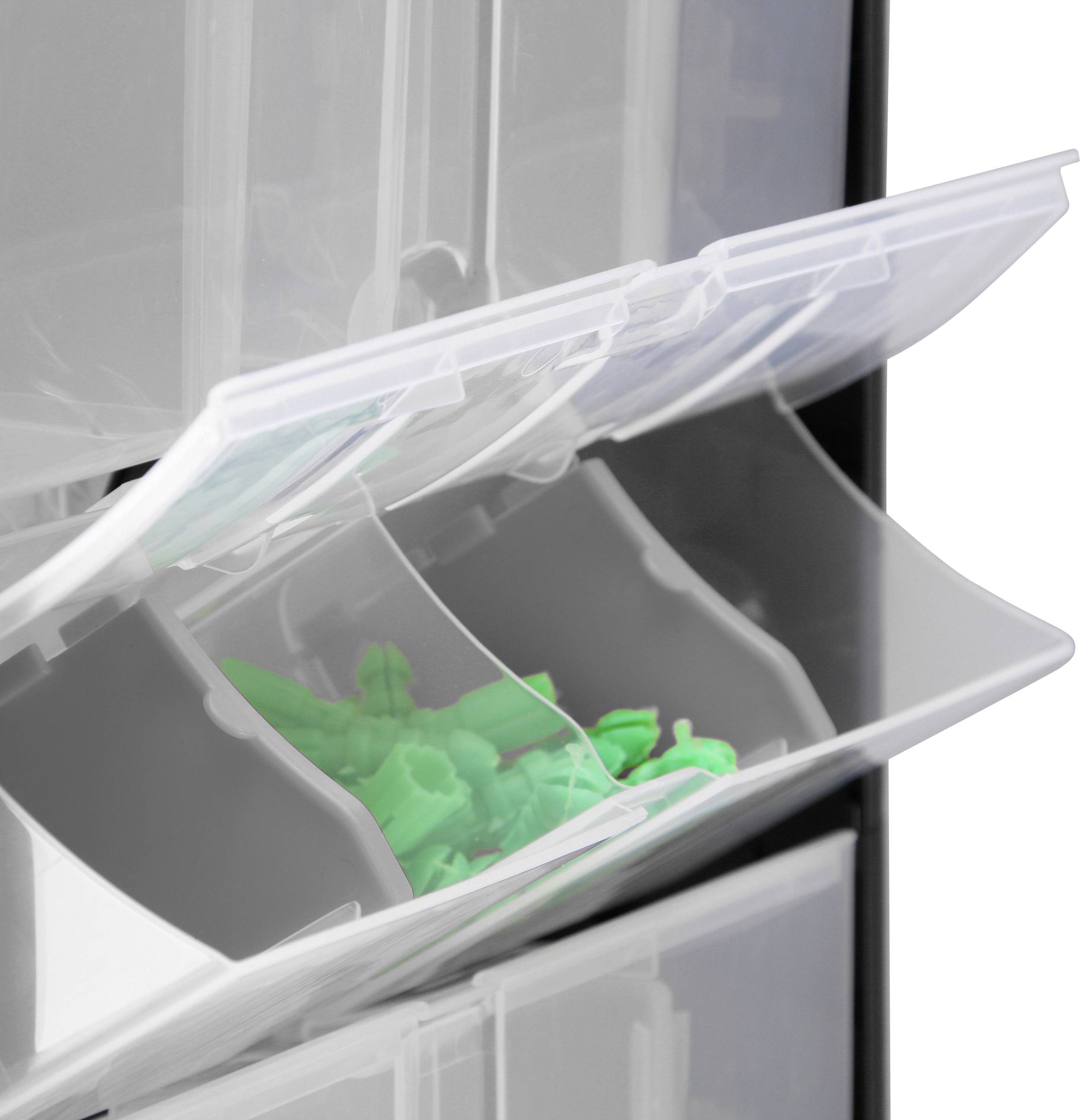 Allit 466260 Kleinteilmagazin VarioPlus DrawBox C 40 (B x H x T) 300 x 465 x 155mm Schwarz, Grau 1St.