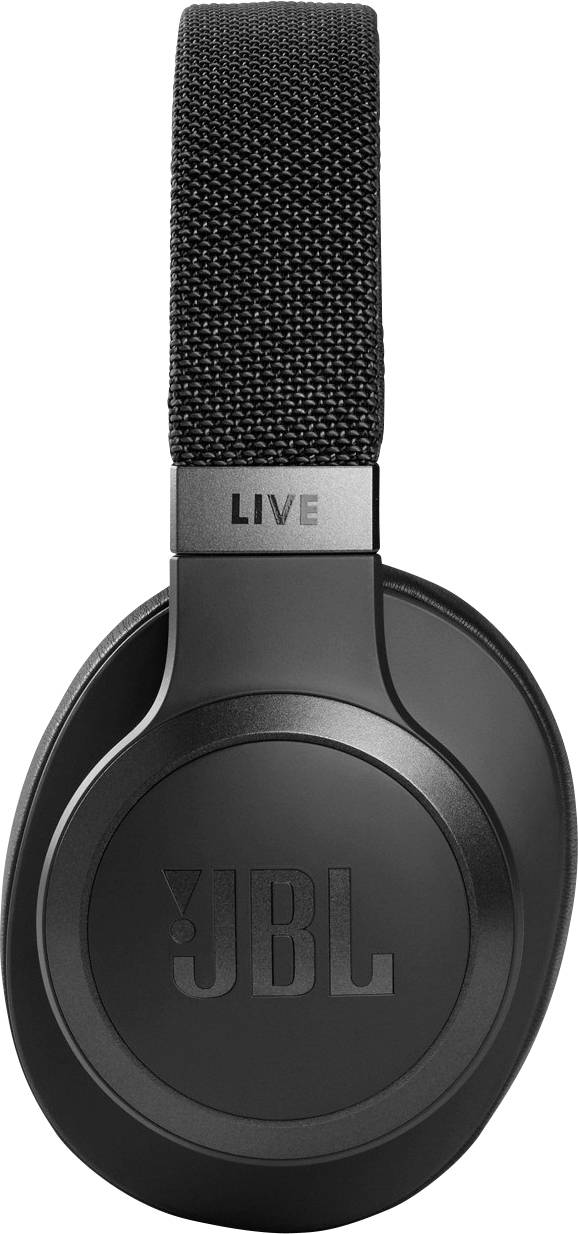 JBL LIVE 660 NC Over Ear Kopfhörer Bluetooth®, kabelgebunden Schwarz Noise Cancelling Headset, Klang-Personalisierung, Lautstärkeregelung