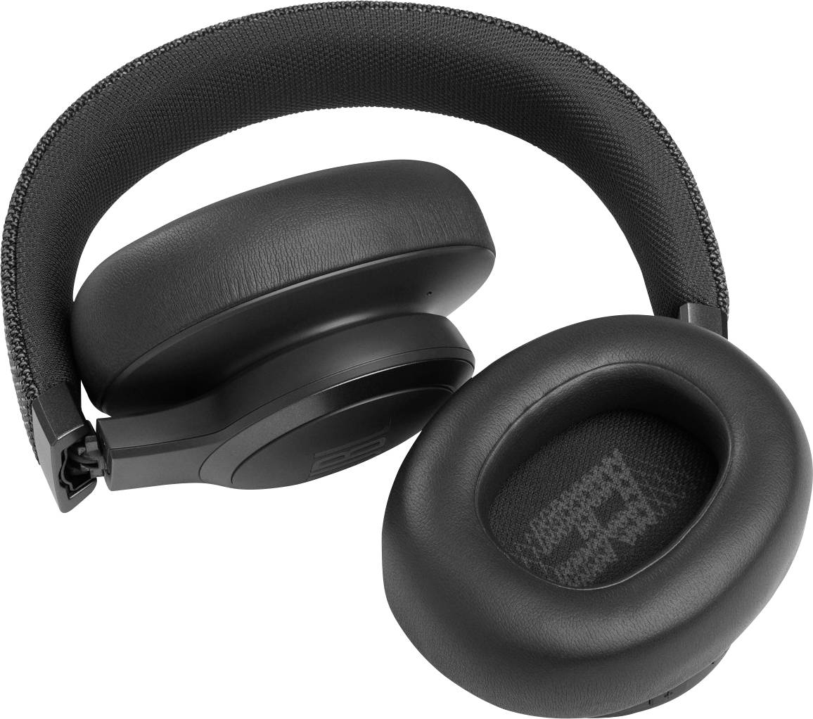 JBL LIVE 660 NC Over Ear Kopfhörer Bluetooth®, kabelgebunden Schwarz Noise Cancelling Headset, Klang-Personalisierung, Lautstärkeregelung