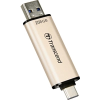 Transcend JetFlash 930C USB-Stick 256 GB Gold TS256GJF930C USB-A (USB 3.2 Gen 1), USB-C® Transcend JetFlash 930C USB-Stick 256 GB Gold TS256GJF930C USB-A (USB 3.2 Gen 1), USB-C®
