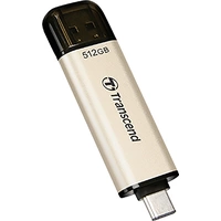 Transcend JetFlash 930C USB-Stick 512 GB Gold TS512GJF930C USB-A (USB 3.2 Gen 1), USB-C® Transcend JetFlash 930C USB-Stick 512 GB Gold TS512GJF930C USB-A (USB 3.2 Gen 1), USB-C®