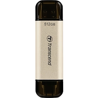 Transcend JetFlash 930C USB-Stick 512 GB Gold TS512GJF930C USB-A (USB 3.2 Gen 1), USB-C® Transcend JetFlash 930C USB-Stick 512 GB Gold TS512GJF930C USB-A (USB 3.2 Gen 1), USB-C®