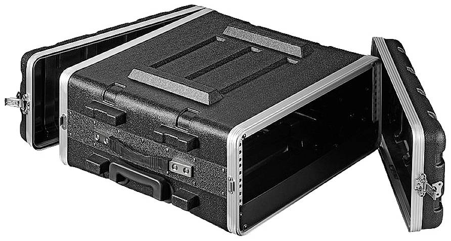 Robust Rack Case 19" 4U Trolley 19819 Transportkiste Kunststoff, Aluminium (L x B x H) 26.5 x 63.5 x 56.5cm