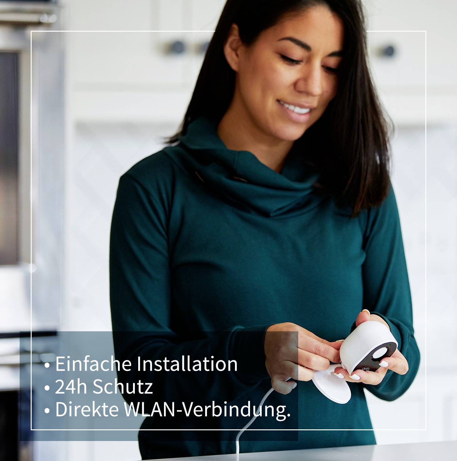 ARLO INDOOR CAMERA BLACK VMC2040B-100EUS WLAN IP-Überwachungskamera 1920 x 1080 Pixel