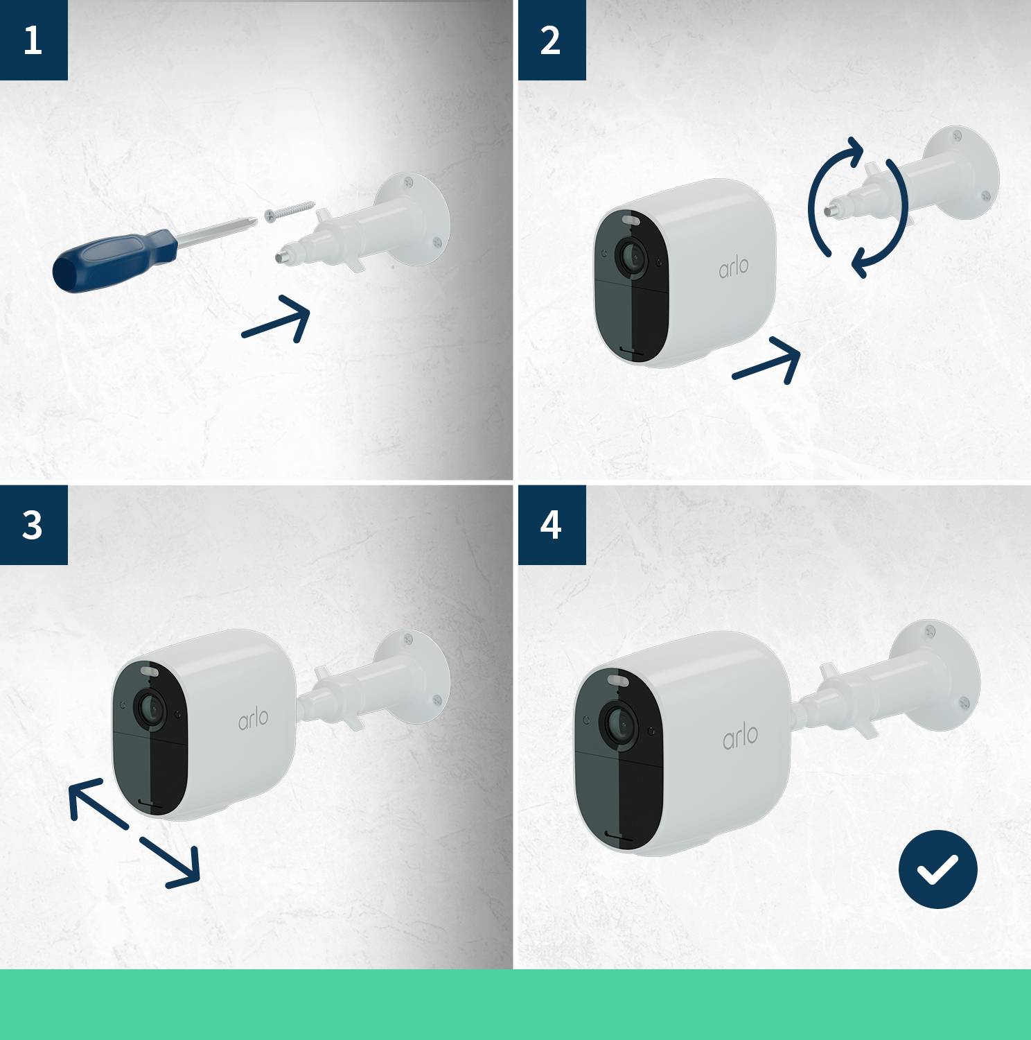 ARLO ESSENTIAL XL SPOTLIGHT CAMERA 1-PACK VMC2032-100EUS Kabellos, WLAN IP-Überwachungskamera 1920 x 1080 Pixel