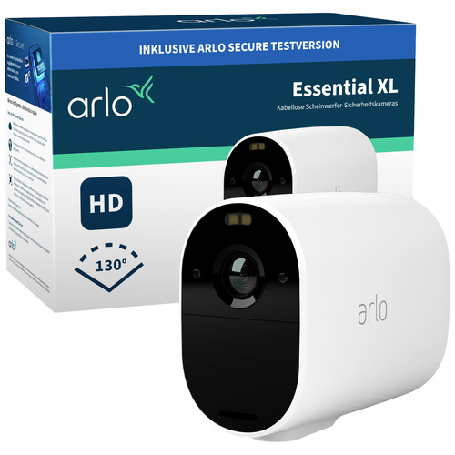 ARLO ESSENTIAL XL SPOTLIGHT CAMERA 1-PACK VMC2032-100EUS sans fil, Wi-Fi IP-Caméra de surveillance1920 x 1080 pixels