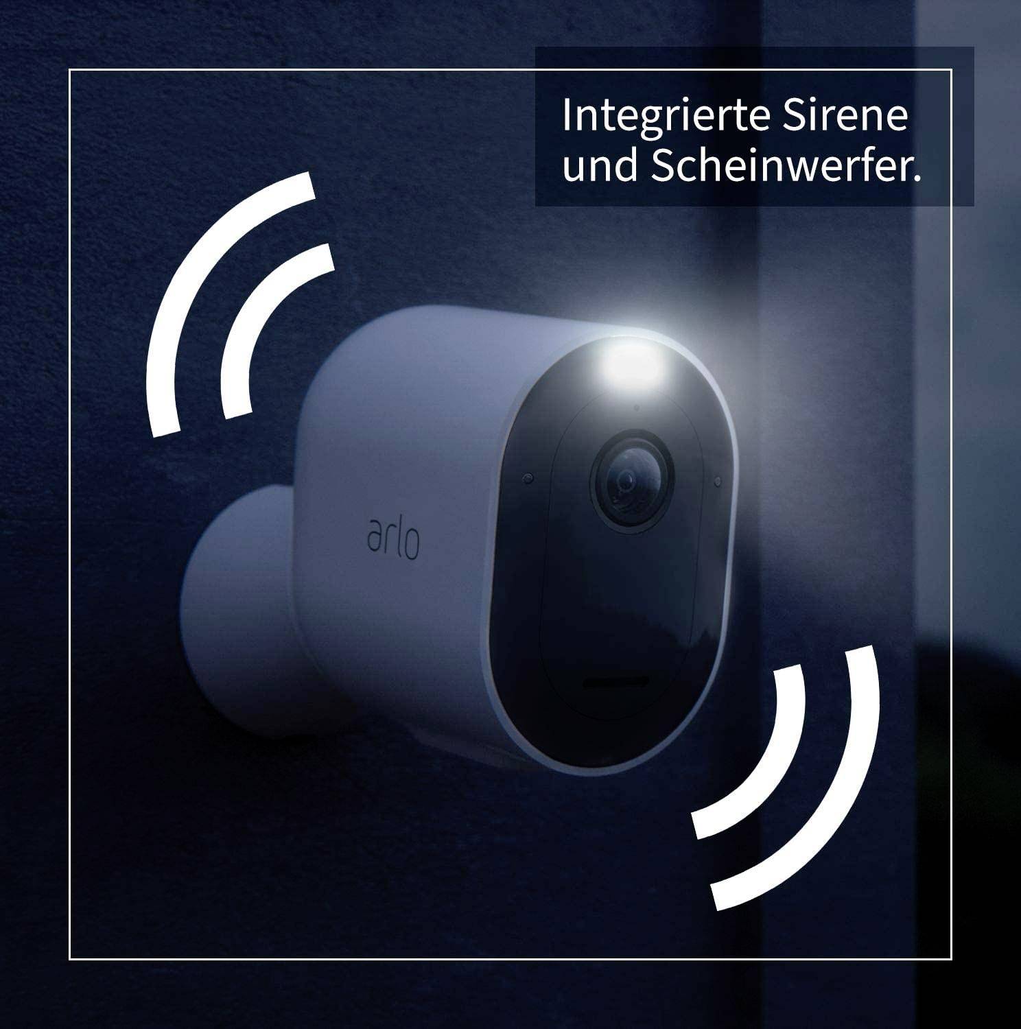 ARLO ARLO PRO3 WIRE-FREE 4 CAM KIT BLK VMS4440B-100EUS Kabellos, WLAN IP-Überwachungskamera-Set 2560 x 1440 Pixel