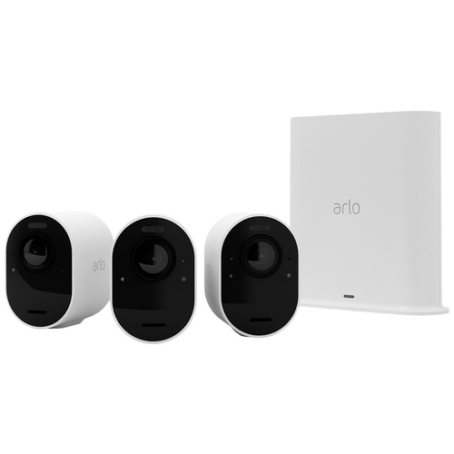 ARLO Ultra 2 4K, 3er Set VMS5340-200EUS Kabellos, WLAN IP-Überwachungskamera-Set 3840 x 2160 Pixel