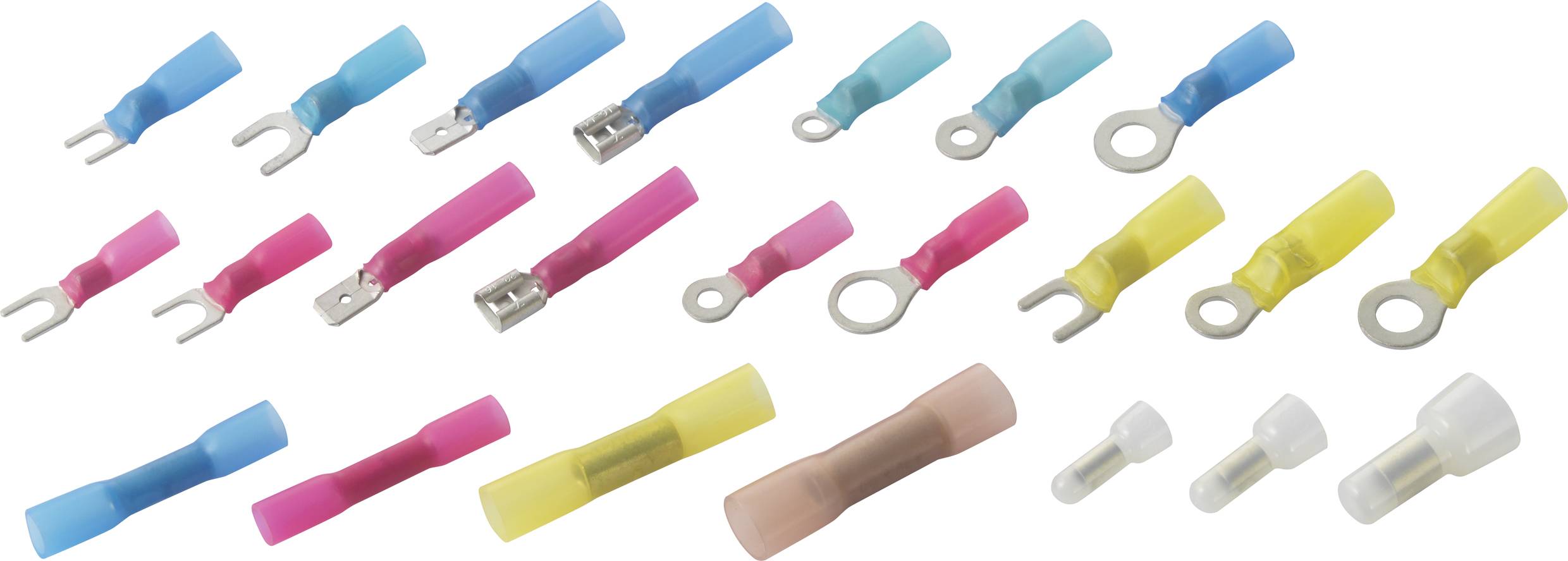 TOOLCRAFT HJ540168BC-A1A5 TO-7104990 Crimpzangen-Set 168teilig Schrumpfverbinder, Pressverbinder 0.5 bis 8mm² Inkl